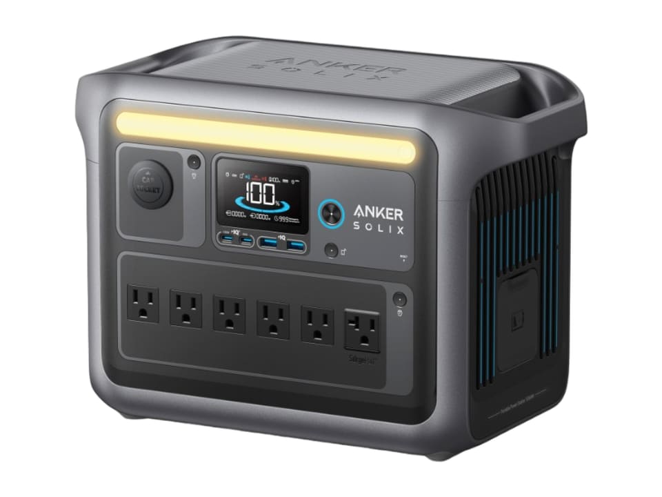 Anker SOLIX SOLIX C1000 portable power station, front view