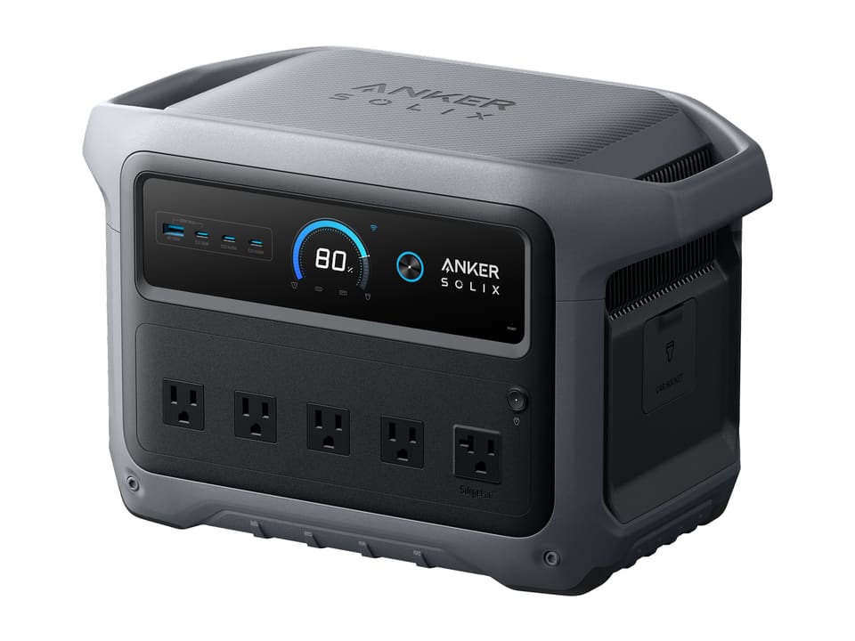 Anker SOLIX SOLIX C1000 Gen 2 portable power station, front view