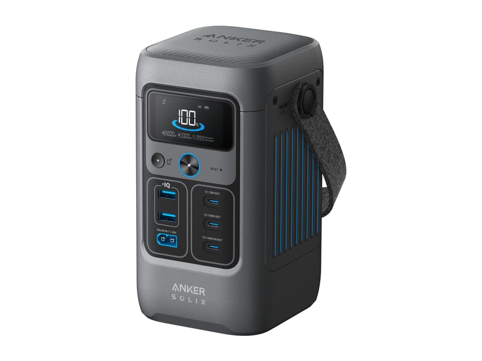 Anker SOLIX SOLIX C200 DC portable power station, front view