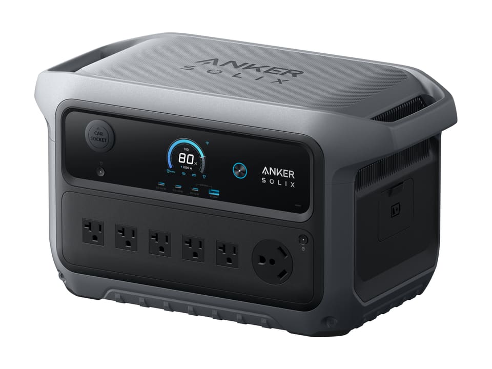 Anker SOLIX SOLIX C2000 Gen 2 portable power station, front view