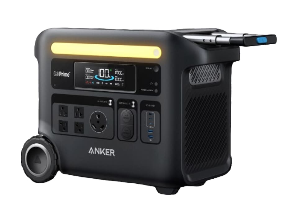 Anker SOLIX SOLIX F2600 portable power station, front view