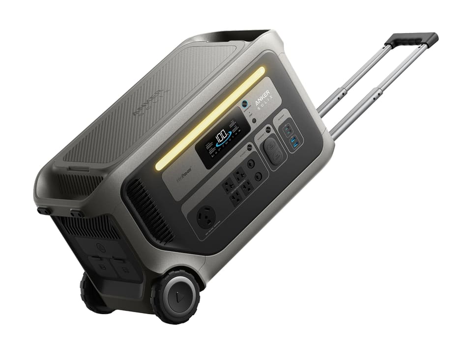 Anker SOLIX SOLIX F3000 portable power station, front view