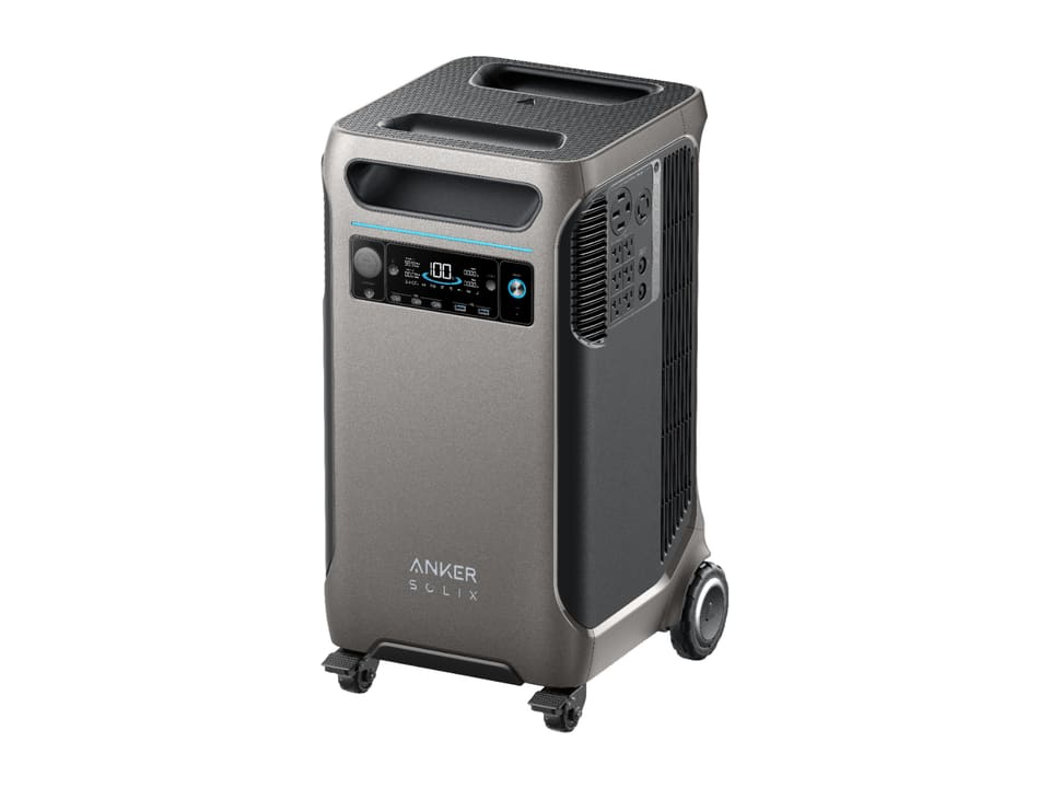 Anker SOLIX SOLIX F3800 portable power station, front view