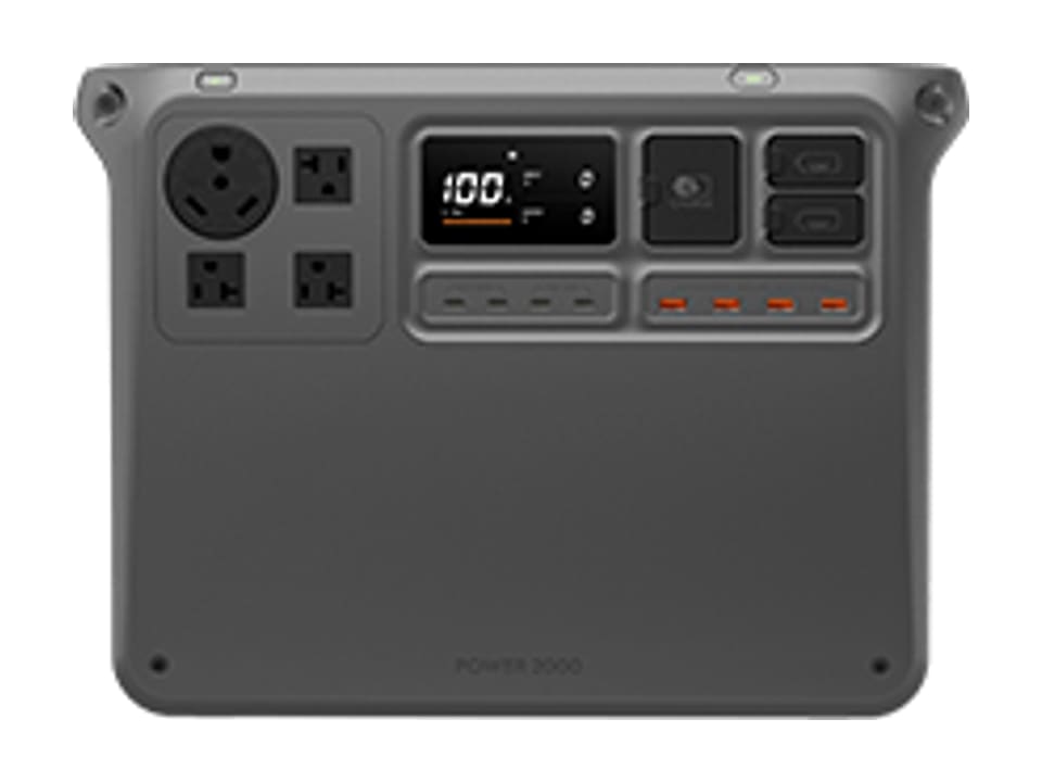 DJI Power 2000 portable power station, front view
