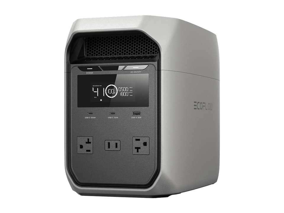 EcoFlow DELTA 3 Classic portable power station, front view