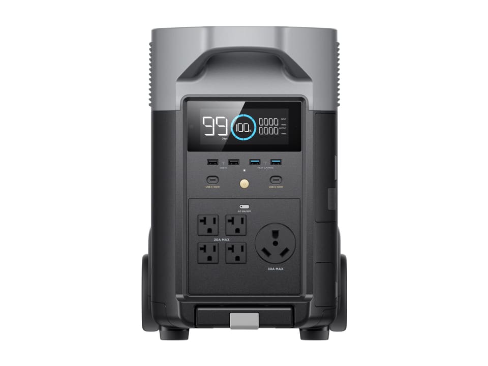 EcoFlow DELTA Pro portable power station, front view