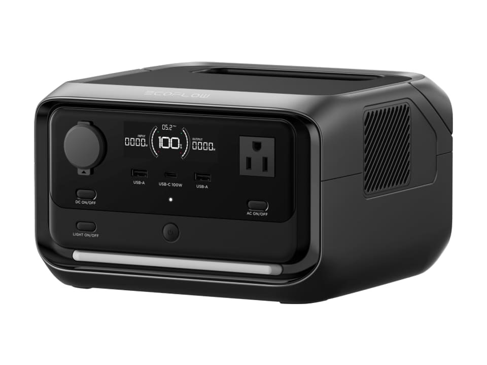 EcoFlow RIVER 3 Plus portable power station, front view