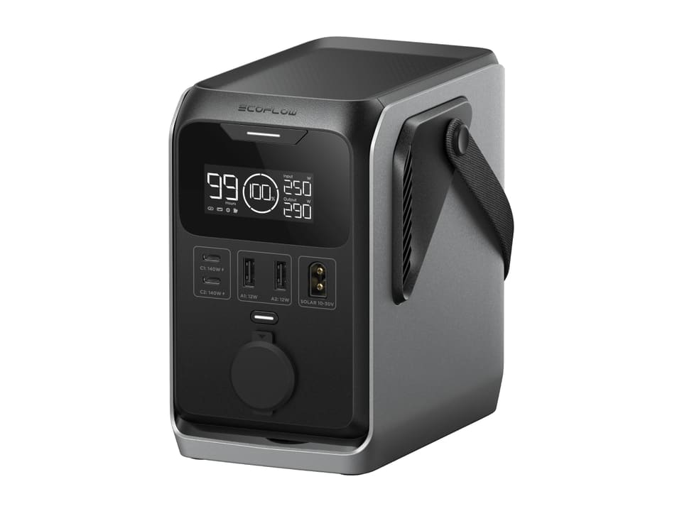 EcoFlow TRAIL 300 DC portable power station, front view
