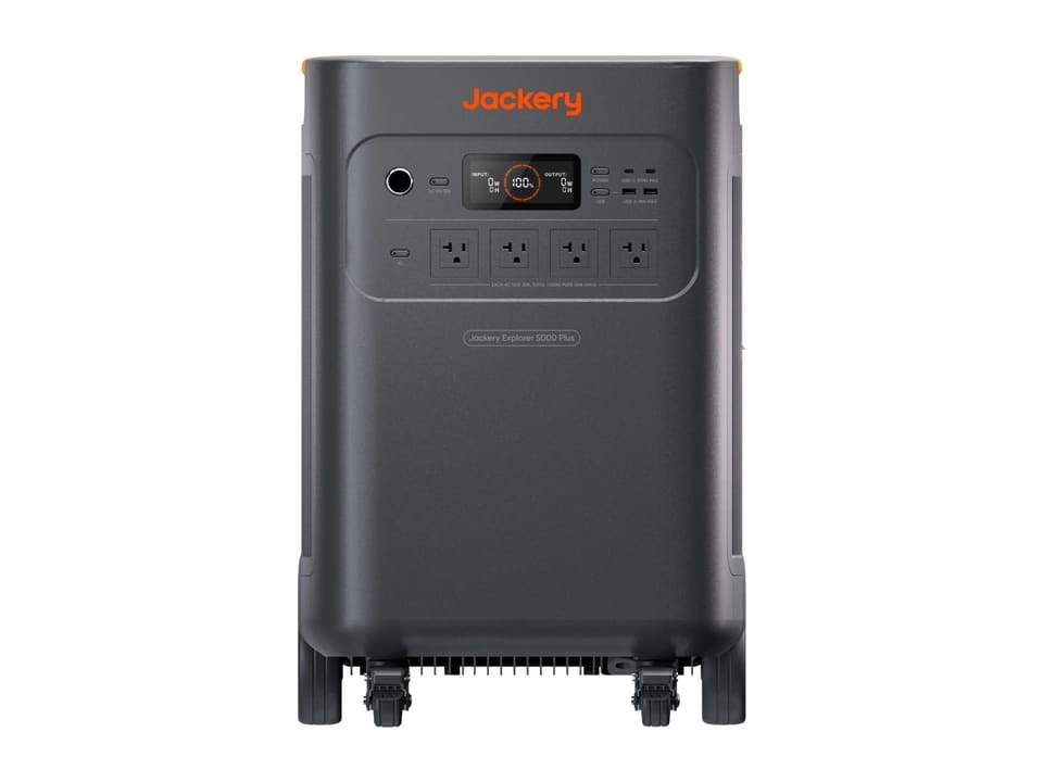 Jackery Explorer 5000 Plus portable power station, front view